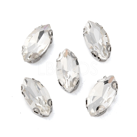 Horse Eye Sew on Rhinestone RGLA-L028-08G-01-1