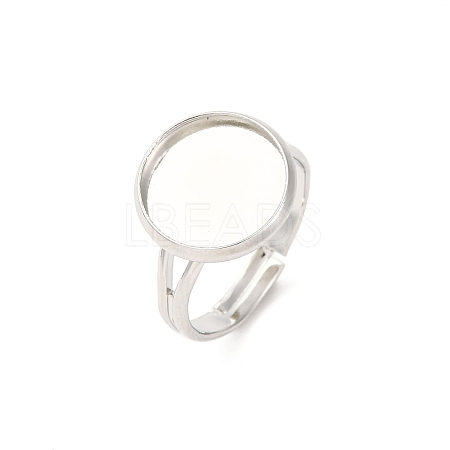 Adjustable Brass Ring Components KK-Q573-004P-1