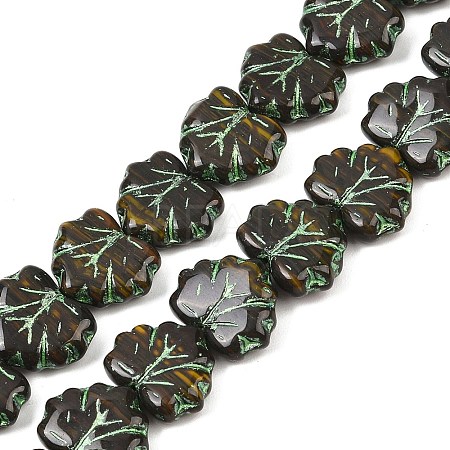 Czech Pressed Glass Beads GLAA-I061-51C-1