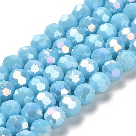 Opaque Glass Beads Stands EGLA-A035-P8mm-B08-1