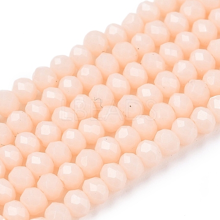 Opaque Solid Color Imitation Jade Glass Beads Strands EGLA-A044-P2mm-D05-1