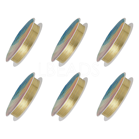 6 Rolls 6 Size Copper Jewelry Wire CWIR-FG0001-05LG-1