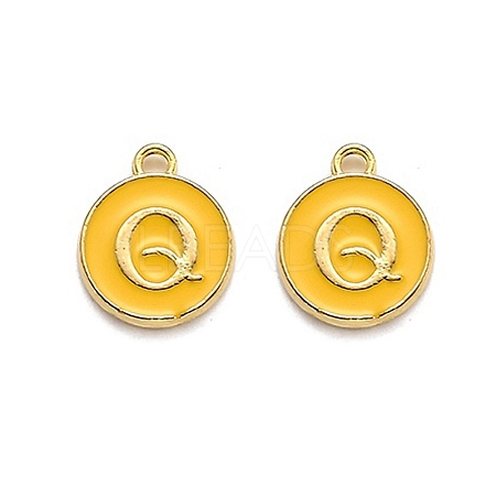 Golden Plated Alloy Enamel Charms LS-ENAM-Q437-13Q-1