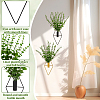 8Pcs 2 Styles Rhombus Iron Wall-mounted Vase AJEW-DR0002-97-4