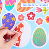 Colorful PVC Easter Egg Window Decorative Stickers DIY-WH0349-108-3