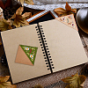 4Pcs 4 Styles Season Theme Non-woven Felt Embroidery Corner Bookmarks FIND-HY0002-47B-5