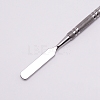 Stainless Steel Color Palette and Double Head Spoon Palette Spatulas Stick Rod MRMJ-WH0062-42P-2