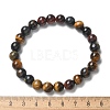 Natural Tiger Eye Bead Stretch Bracelets BJEW-K212-B-005-8