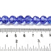 Electroplate Transparent Glass Beads Strands EGLA-A035-T10mm-L14-4