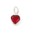 Brass Micro Pave Cubic Zirconia Pendants KK-H204-01S-07-1
