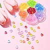 7 Colors Transparent Acrylic Beads OACR-YW0001-95-3
