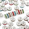 Brass Grade A Rhinestone Spacer Beads RB-A014-Z6mm-S-1