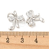 Rack Plating Brass Micro Pave Clear Cubic Zirconia Pendants KK-B093-01G-P-3