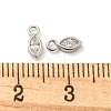 Real Platinum Plated Rhodium Plated 925 Sterling Silver Charms STER-K176-03B-P-4
