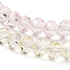 Transparent Painted Glass Beads Strands DGLA-A034-T6mm-A25-4