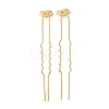 Brass Hair Fork Findings KK-H298-02A-1