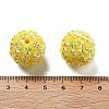 Acrylic Rhinestone Ball Beads OACR-A035-01G-3