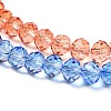 Transparent Painted Glass Beads Strands DGLA-A034-T6mm-A02-4