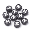 Opaque Acrylic Beads SACR-N002-02N-2