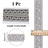 Polyester Hollow Embroidered Lace Trim OCOR-WH0079-13B-2