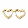 Rack Plating Brass Heart Hoop Earrings for Women EJEW-M210-23G-1
