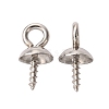 Tarnish Resistant 304 Stainless Steel Screw Eye Pin Peg Bails STAS-K146-002-5mm-1