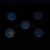 UV Plating Luminous Transparent Acrylic Beads OACR-P010-05D-2