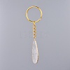 Natural Quartz Crystal Keychain KEYC-JKC00207-01-2