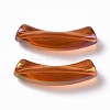UV Plating Transparent Rainbow Iridescent Acrylic Beads OACR-A016-01A-2