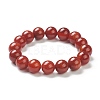 Natural Red Agate Beaded Stretch Bracelets BJEW-A117-E-25-2