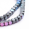 Electroplated Non-magnetic Synthetic Hematite Beads Strands G-L562-08B-2