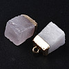 Natural Rose Quartz Pendants G-Q998-035F-3