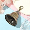 Iron Bell Pendant Decorations HJEW-JM02447-2