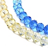 Transparent Painted Glass Beads Strands LS-DGLA-A034-T8mm-A13-4