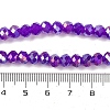 Baking Electroplate Glass Beads Strands LS-DGLA-A039-J10mm-B05-4