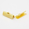 Iron Ribbon Crimp Ends X-IFIN-S008-G-NF-1