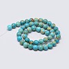 Natural Imperial Jasper Beads Strands G-I122-6mm-10-3