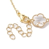 Glass Flower Links Bracelets & Necklaces Kits SJEW-JS01293-7