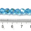 Electroplate Transparent Glass Beads Strands EGLA-A035-T6mm-L08-4