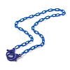 Personalized Opaque Acrylic Cable Chain Necklaces NJEW-JN03432-01-1