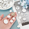   64Pcs 4 Style Cloth Shank Buttons BUTT-PH0001-26B-3