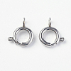 Tarnish Resistant 304 Stainless Steel Smooth Surface Spring Ring Clasps STAS-E143-03A-P-1