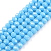 Electroplate Glass Beads Strands EGLA-A044-P4mm-A08-1