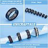 Unicraftale 16pcs 8 Style Stainless Steel Grooved Finger Ring Settings RJEW-UN0001-29-5