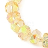 Transparent Electroplat Glass Beads Strands EGLA-P062-01A-HP02-3