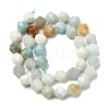 Natural Flower Amazonite Beads Strands G-Z119-A08-03-4