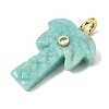 Natural Amazonite Carved Pendants G-C282-04D-2