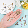 50Pcs 5 Style Zinc Alloy Enamel Pendants PALLOY-CJ0001-145-4