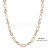 Imitation Pearl Sun & Oval Link Chain Necklaces JN1131A-2