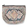 Bohemian Flower Printed Linen Storage Zipper Clutch Bags ABAG-Z002-03C-1